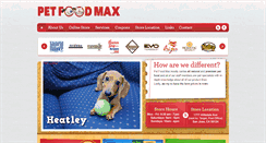 Desktop Screenshot of petfoodmax.com