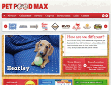 Tablet Screenshot of petfoodmax.com